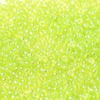 Transparent Light Green Luster, Miyuki 11/0 Seed Beads, Colour 0172, 250 Grams
