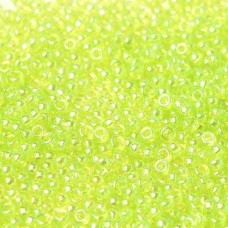 Transparent Light Green Luster, Miyuki 11/0 Seed Beads, Colour 0172, 22g Approx.