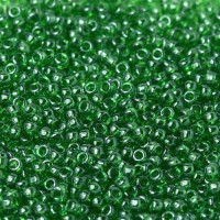 Transparent Dark Green Luster, Miyuki 11/0 Seed Beads, Colour 0173, 22g Approx.