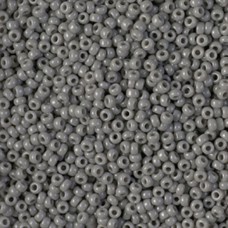 Opaque Falcon Grey Miyuki 11/0 Seed Beads, 22g, Colour 0499