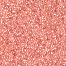Salmon Ceylon Miyuki 8/0 Seed Beads, 22g, Colour 0539