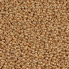 Galvanized Yellow Gold Miyuki 11/0 Seed Beads, 250g, Colour 1053