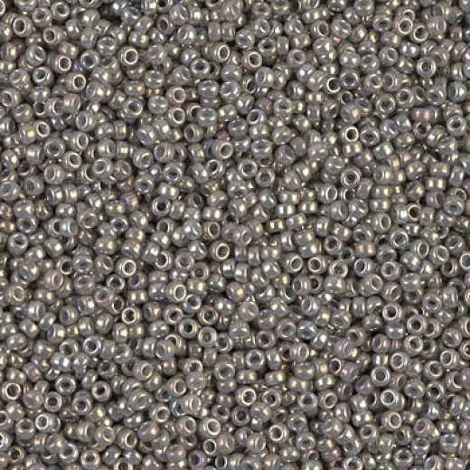 Smoke Grey Luster Opaque, Colour 1865, Miyuki 11/0, 22g approx. 