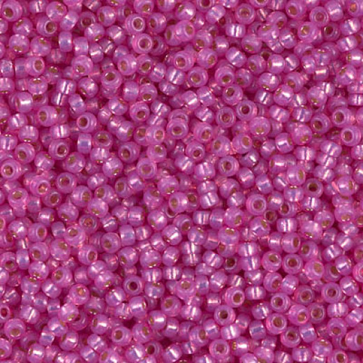 Paris Pink Silver lined Duracoat, Colour 4238, Miyuki 11/0, 22g approx. Paris Pink Silver lined Duracoat, Colour 4238, Miyuki 11/0, 22g approx.