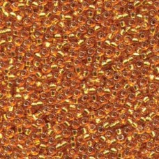Amber Gold Silver Lined Duracoat, Colour 4261, Miyuki 15/0 Seed Beads, 8.2g appr...