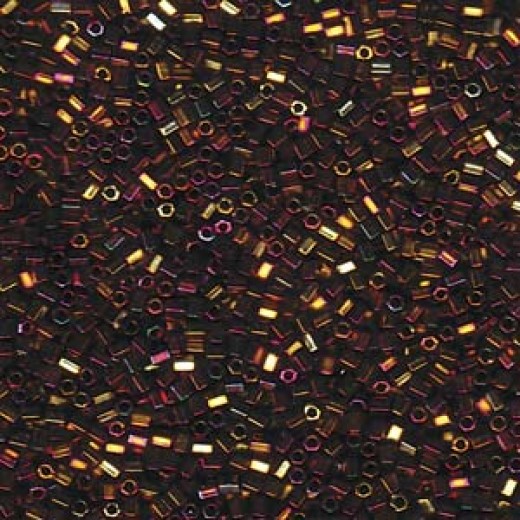 Cut Metallic Gold Iris Miyuki 11/0 Seed Beads, colour 0462 / 0615, 22g approx.