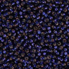 Dyed Silver Lined Dark Purple, Miyuki 15/0 Seed Beads, Colour 1426, 8.2g approx.