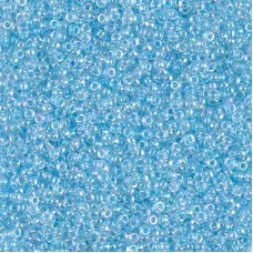Glacier blue lined crystal AB Miyuki 11/0 seed beads, Colour 0269,  22g approx.
