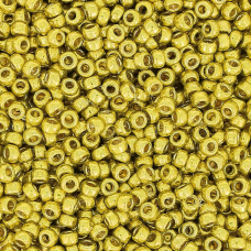 Miyuki Size 11 Seed Beads, Duracoat Galvanised Zest, Colour 4205, 100 Grams