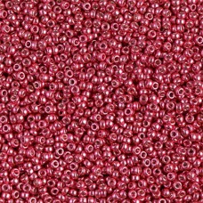 Light Cranberry Galvanised Miyuki Seed Beads, Colour 4211, 100g approx.