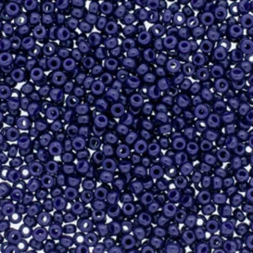 Opaque Dark Navy Blue Duracoat Miyuki Seed Beads, Colour 4494, 8.2g approx.