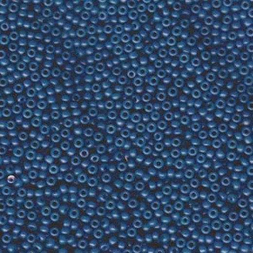 Miyuki Size 11 Seed Beads, Special Dyed Dark Teal Blue, Colour 2051, 22g Approx.