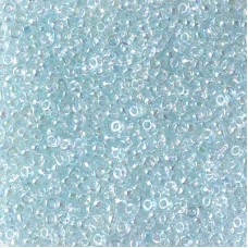 Light Glacier blue lined crystal AB Miyuki 11/0 seed beads, Colour 0269L,  22g a...