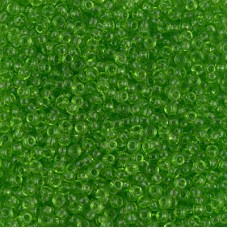 Transparent Lime, Miyuki 11/0 Seed Beads, Colour 0144, 22g Approx.  