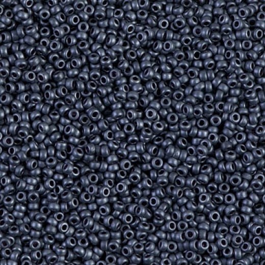 Gunmetal Matte, Miyuki 11/0 Seed Beads, Colour 2001, 250 Grams