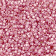 Pink Dyed Silverlined Duracoat, Colour 4237, Miyuki 11/0, 22g approx.
