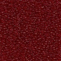 Transparent Dark Ruby, Miyuki 11/0 Seed Beads, Colour 0141D, 22g Approx.