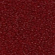 Transparent Dark Ruby, Miyuki 11/0 Seed Beads, Colour 0141D, 22g Approx.