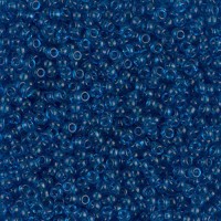 Transparent Capri Blue Miyuki Size 8/0 seed beads, Colour 0149, 250gm