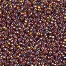 Silver Lined Dark Topaz ABystal AB Miyuki 15/0 Seed Beads, 8.2g, Colour 1005