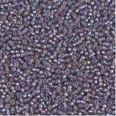 Silver Lined Amethyst AB Miyuki 15/0 Seed Beads, 8.2g, Colour 1024