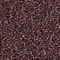 Matte Silver Lined Smoky Amethyst Miyuki Size 15 Seed Beads, Colour 0013F, 8.2gm Approx.