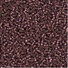 Matte Silver Lined Smoky Amethyst Miyuki Size 15 Seed Beads, Colour 0013F, 8.2gm...