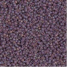 Matte Smoky Amethyst AB Miyuki 15/0 Seed Beads, 8.2g approx. , Colour 153FR