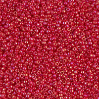 Opaque Red AB Miyuki 11/0 Seed Beads, 22g, Colour 0476 Opaque Red AB Miyuki 11/0 Seed Beads, 22g, Colour 0476