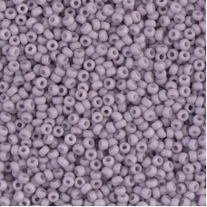 Matte Opaque Light Mauve Miyuki 15/0 Seed Beads, 100g bulk pack, Colour 2025