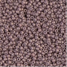 Matte Opaque Dusty Mauve Miyuki 15/0 Seed Beads, 8.2g, Colour 2027