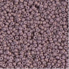 Matte Antique Rose Gold Luster Miyuki 15/0 Seed Beads, 8.2g, Colour 2034
