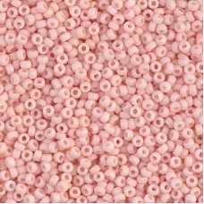 Matte Opaque Tea Rose Miyuki 15/0 Seed Beads, 100g bulk pack, Colour 2036