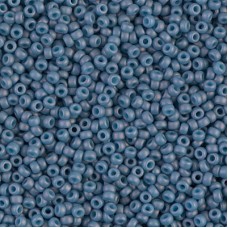 Matte Opaque Light Denim Luster Miyuki 15/0 Seed Beads, 8.2g, Colour 2038