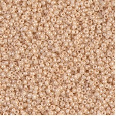 Ceylon Light Beige, Colour 595, Miyuki Seed Beads Size 15/0, 8.2g Approx. 