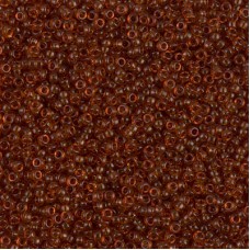 Dark Topaz Miyuki 15/0 seed beads, colour 0134, 8.2g approx.