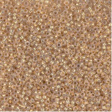 24kt Yellow Gold Lined Opal Miyuki 15/0 seed beads, colour 0196, 3.3g approx.