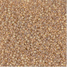 24kt Yellow Gold Lined Opal Miyuki 15/0 seed beads, colour 0196, 3.3g approx.