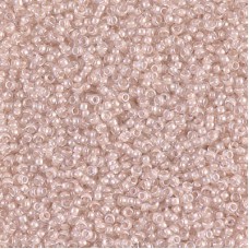 Blush Lined Crystal Miyuki 15/0 seed beads, colour 0215, 8.2g approx.