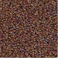 Transparent Topaz AB Miyuki 15/0 seed beads, colour 0257, 8.2g approx.