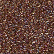 Transparent Topaz AB Miyuki 15/0 seed beads, colour 0257, 8.2g approx.