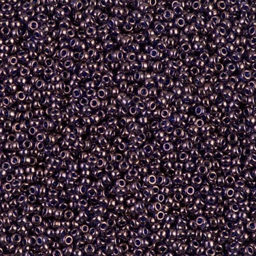 Sapphire Gold Luster Miyuki 15/0 seed beads, colour 0308, 8.2g approx.