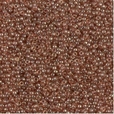 Peach Topaz Gold Luster Miyuki 15/0 seed beads, colour 0310, 8.2g approx.