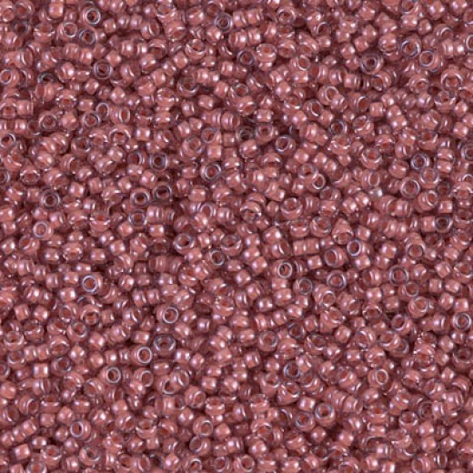 Lined Berry Luster Miyuki 15/0 seed beads, colour 0364, 8.2g approx.