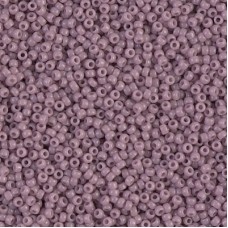 Opaque Mauve Miyuki 15/0 seed beads, colour 0410, 8.2g approx.