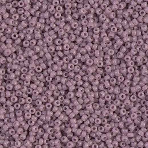 Opaque Mauve Miyuki 15/0 seed beads, colour 0410, 8.2g approx.