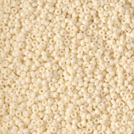 Ivory Pearl Ceylon Luster Miyuki 15/0 seed beads, colour 0491, 100g Wholesale Pack