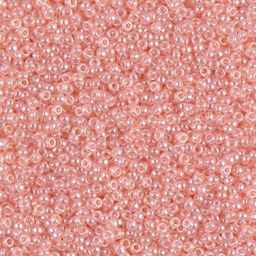 Pink Pearl Ceylon Miyuki 15/0 seed beads, colour 0519, 100g Wholesale Pack