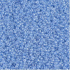 Sky Blue Ceylon Miyuki 15/0 seed beads, colour 0524, 100g Wholesale Pack