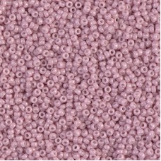 Opaque Antique Rose Luster Miyuki 15/0 seed beads, colour 0599, 8.2g approx.